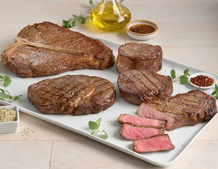 Steaks on a Plate Steaks on a Plate