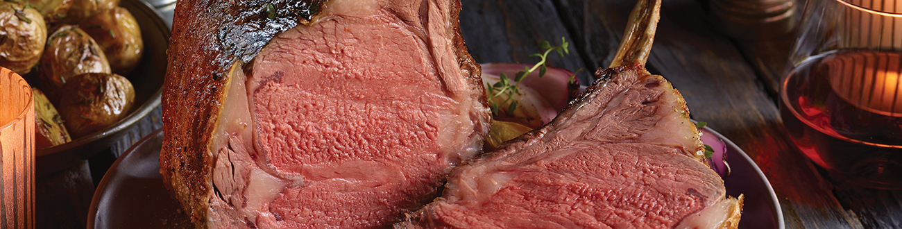Cooked Bone-In Prime Rib